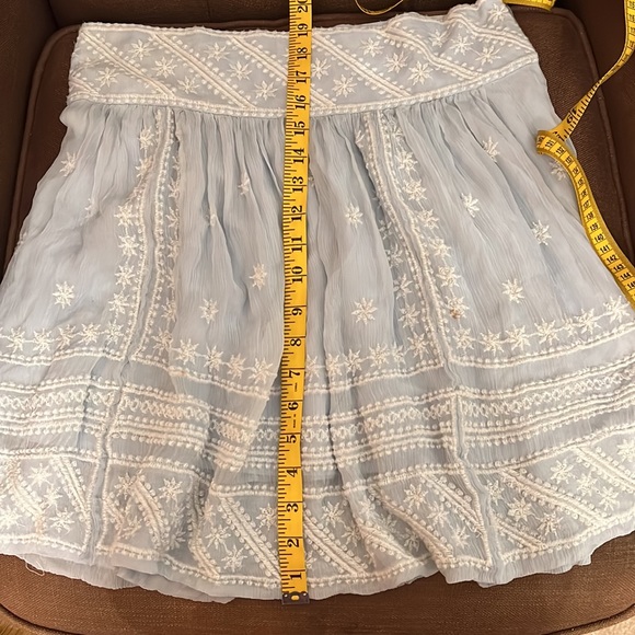 Isabel Marant Light Blue Embroidered Skirt size 40 - Picture 8 of 8